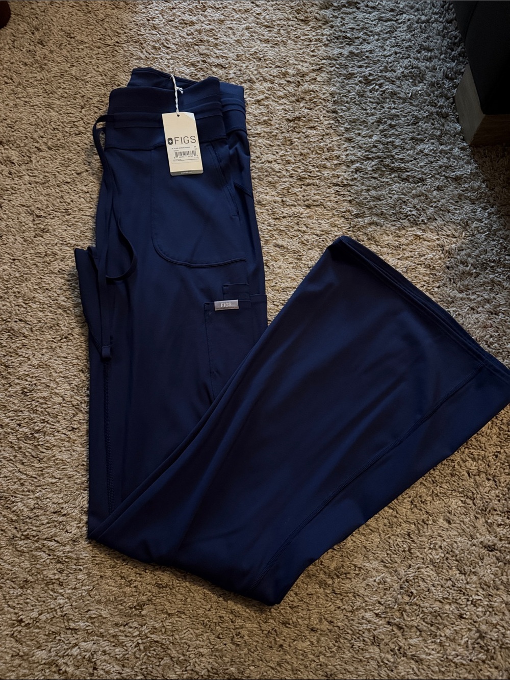 FIGS Navy Flare Scrub Legging